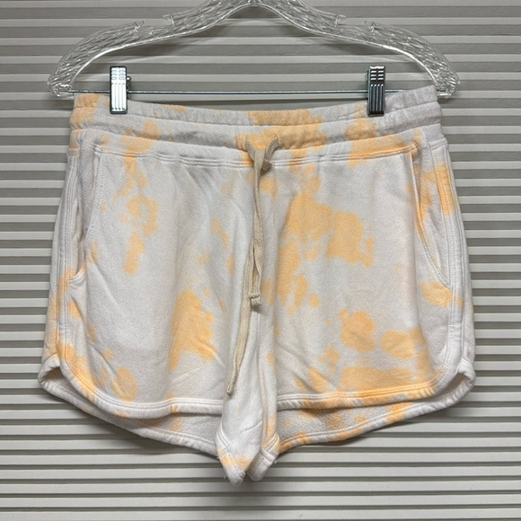 Sundry NWT Pop Orange Tie Dye Pull On Terry Shorts Size Medium - Picture 1 of 9